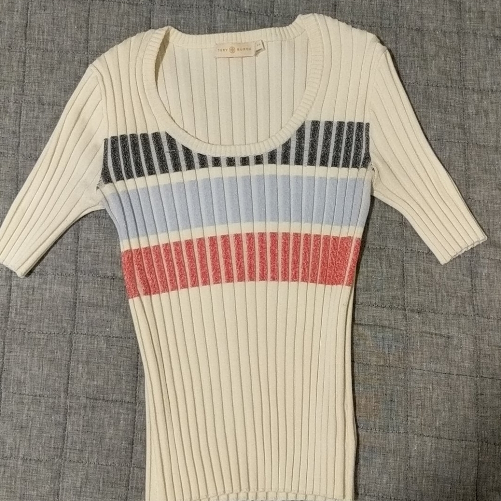 Tory Burch Ribbed Knit Top